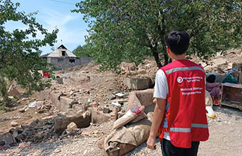 Красный Полумесяц Кыргызстана оказал помощь пострадавшим от наводнений